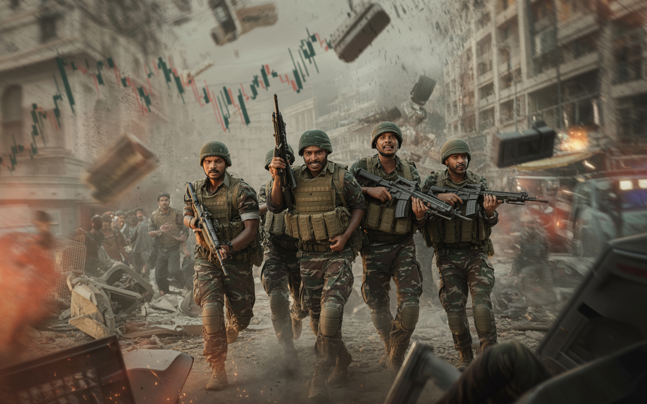 indian stock market crashing cause of indo pak war called sindoor